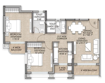 2BHK-small-flats-amritvas-palladio-jodhpur